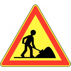 panneau travaux